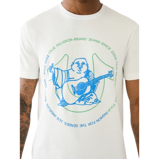 True Religion 108038 Mens T Shirts Short Sleeve Casual Cotton Summer Soft Top - Image 4