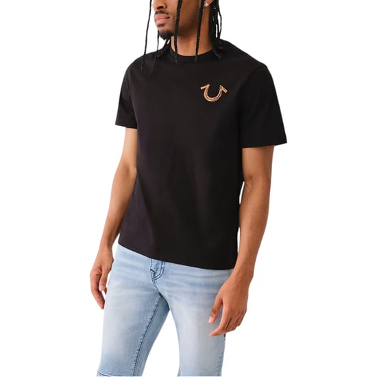 True Religion 108186 Mens T Shirts Relaxed Fit Short Sleeve Summer Cotton Tee - Image 3