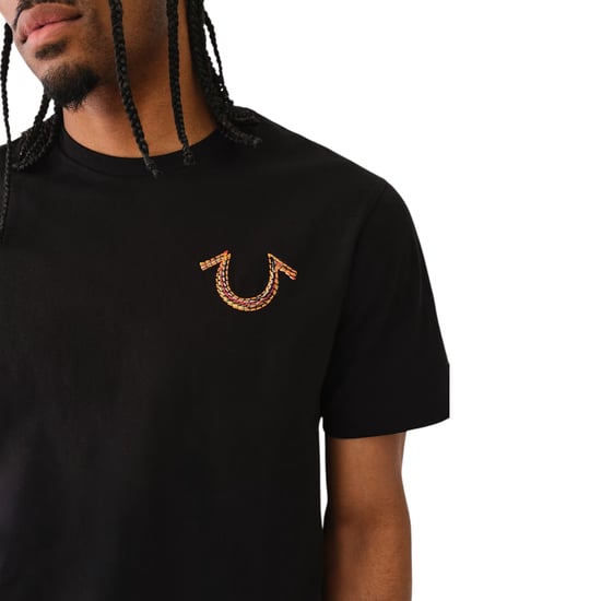 True Religion 108186 Mens T Shirts Relaxed Fit Short Sleeve Summer Cotton Tee - Image 5