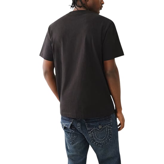 True Religion 108466 Mens Oversized T Shirts Cowboy Print Drop Shoulder Soft Tee - Image 2