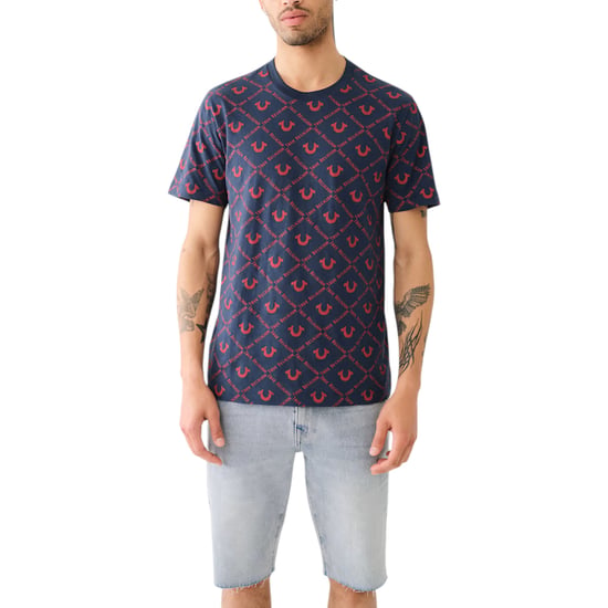 True Religion 108050 Mens T Shirts Short Sleeve Dimond HS AO Print Summer Tee - Image 1