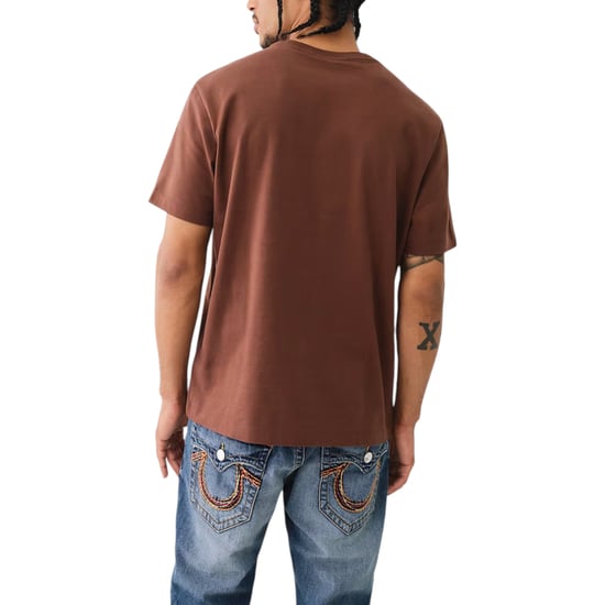True Religion 108186 Mens T Shirts Relaxed Fit Short Sleeve Summer Cotton Tee - Image 2