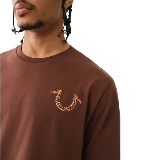 True Religion 108186 Mens T Shirts Relaxed Fit Short Sleeve Summer Cotton Tee - Image 3