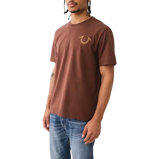 True Religion 108186 Mens T Shirts Relaxed Fit Short Sleeve Summer Cotton Tee - Image 4