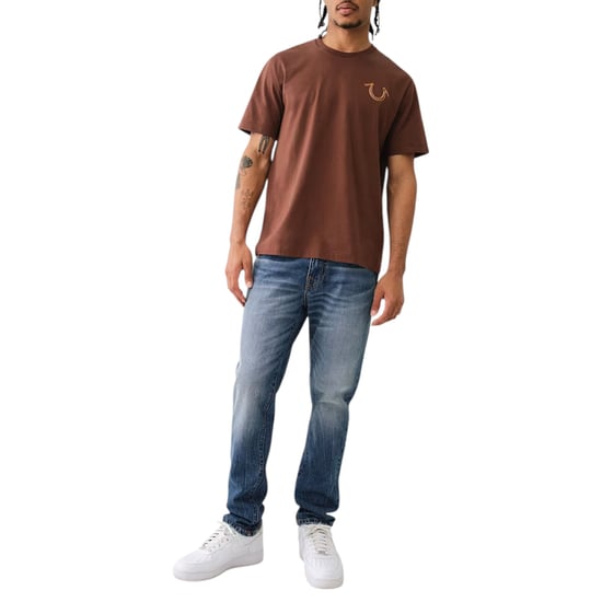 True Religion 108186 Mens T Shirts Relaxed Fit Short Sleeve Summer Cotton Tee - Image 5