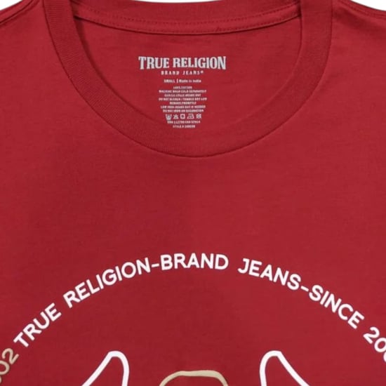 True Religion 108038 Mens T Shirts Short Sleeve Casual Cotton Summer Soft Top - Image 5