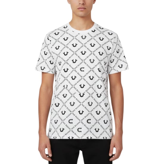True Religion 108050 Mens T Shirts Short Sleeve Dimond HS AO Print Summer Tee - Image 1