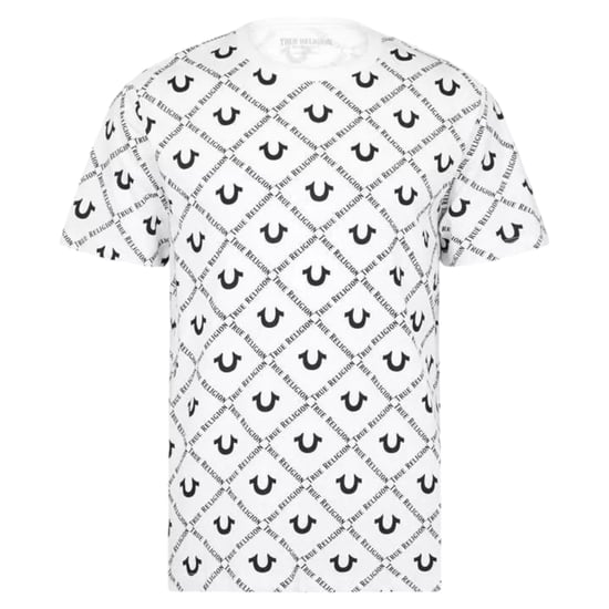 True Religion 108050 Mens T Shirts Short Sleeve Dimond HS AO Print Summer Tee - Image 5