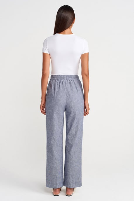 Wide-Leg Tencel Trousers With Drawstring Waist - Image 2