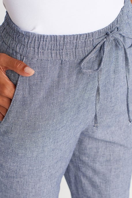 Wide-Leg Tencel Trousers With Drawstring Waist - Image 3
