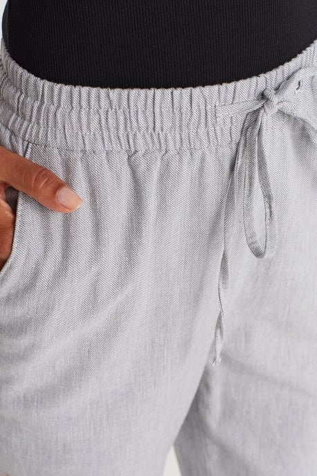 Wide-Leg Tencel Trousers With Drawstring Waist - Image 3