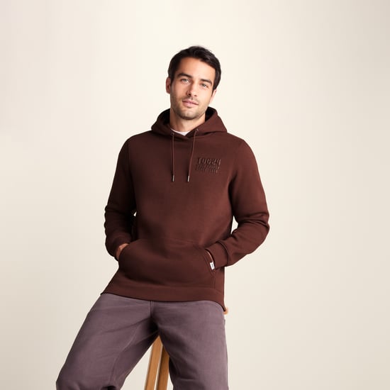 Whalley Mens Supersoft Hoody - Chestnut Brown - Image 4
