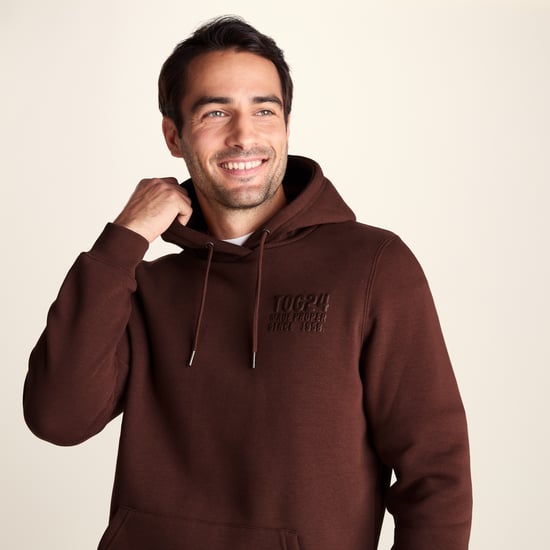 Whalley Mens Supersoft Hoody - Chestnut Brown - Image 6
