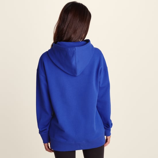 Meera Womens 100% Cotton Relaxed Fit Hoody - Cobalt Blue - Image 2