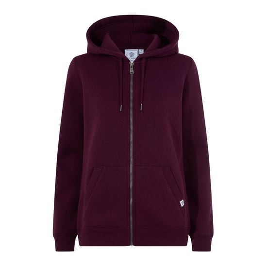 Mia Womens Supersoft Zip Hoody - Burgundy - Image 5