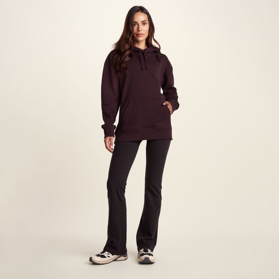 Meera Womens 100% Cotton Relaxed Fit Hoody - Huckleberry - Image 1