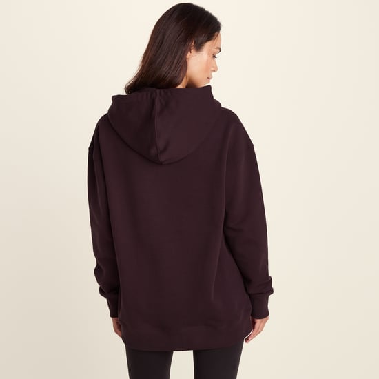 Meera Womens 100% Cotton Relaxed Fit Hoody - Huckleberry - Image 2