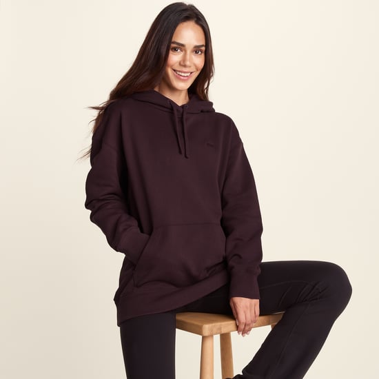Meera Womens 100% Cotton Relaxed Fit Hoody - Huckleberry - Image 4