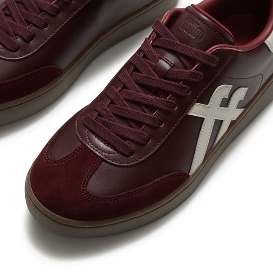 Fitflop The Dash T-Toe Leather Women's Dark Merlot/Urban White Trainers - Image 5