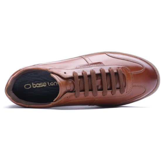 Base London Tucker Leather Men's TAN Trainers - Image 4