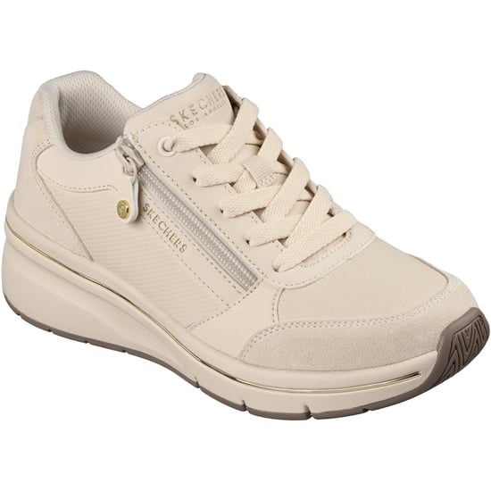 Skechers Billion Flex Luxe Up Läder Dam Sneakers - Image 1