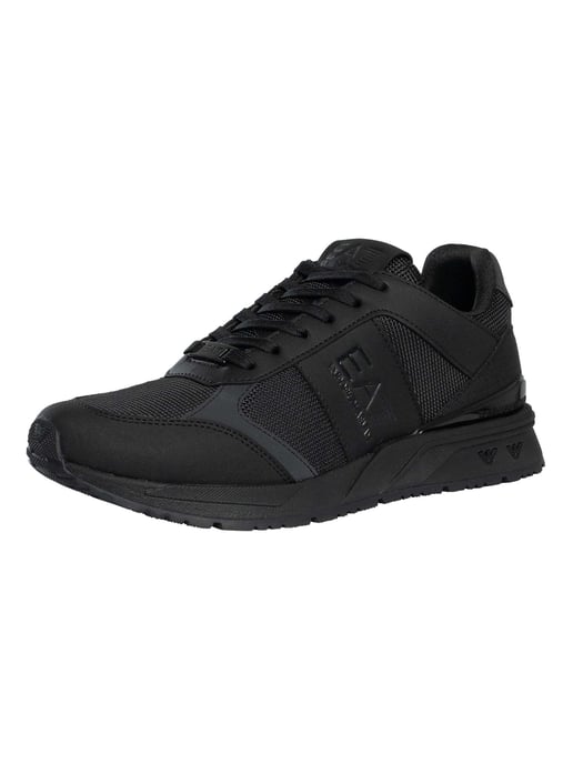 EA7 Mesh Logo-Sneakers, Zwart - Image 1