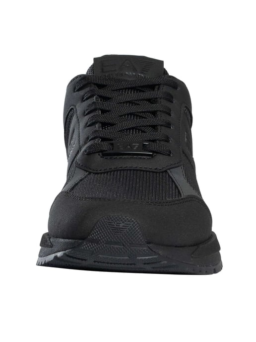 EA7 Mesh Logo-Sneakers, Zwart - Image 4