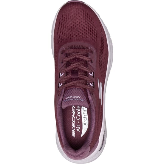 Skechers Arch Fit 3.0 Easy Flow Textiel Dames Bordeau Sneakers - Image 3
