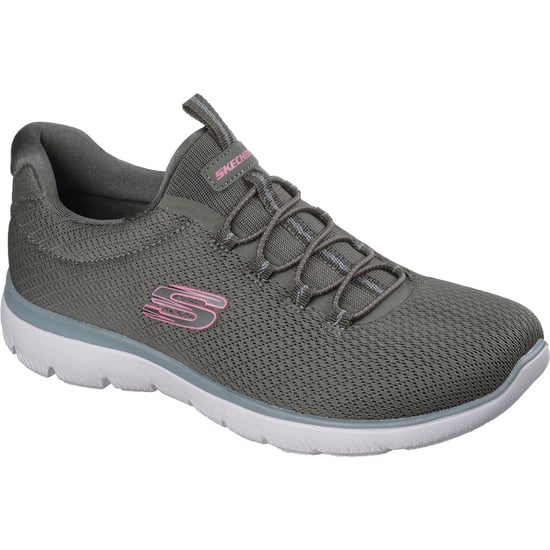 Skechers Summits Zomer Blush Textile Dames Olijf Sneakers - Image 1