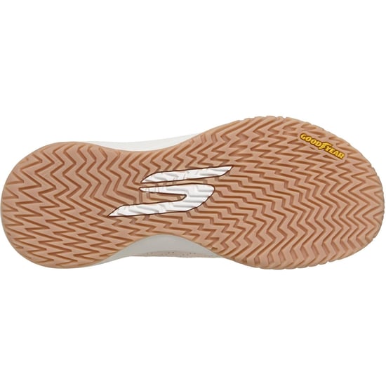 Skechers Viper Court Rally Leer Dames Lichtroze Sneakers - Image 2