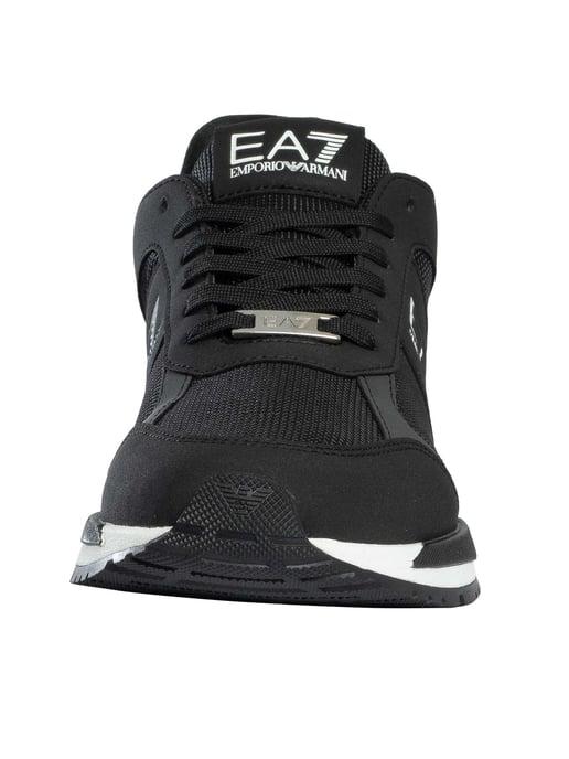 EA7 Mesh Logo-Sneakers, Zwart - Image 4