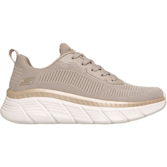 Skechers Bobs B Flex Hi Flying Textile Women's Taupe/Gold Trainers - Image 5