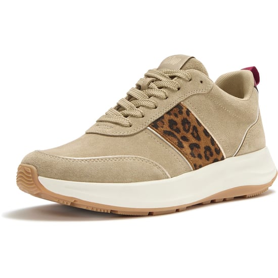 Fitflop F-Mode Flow Suede Women's Cappuccino Trainers - Image 1