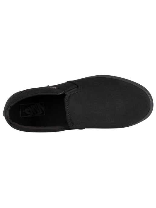 Vans Asher Canvas Trainers, Zwart - Image 5