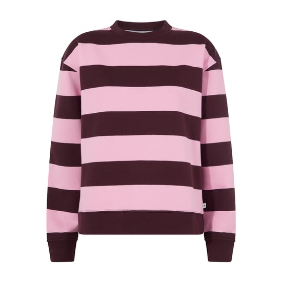 Yuri Womens Supersoft Crew Neck Striped Sweatshirt - Huckleberry Stripe - Image 5