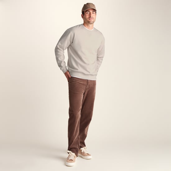 Dolan Mens Supersoft Crew Neck Sweatshirt - Buttercream Melange - Image 1