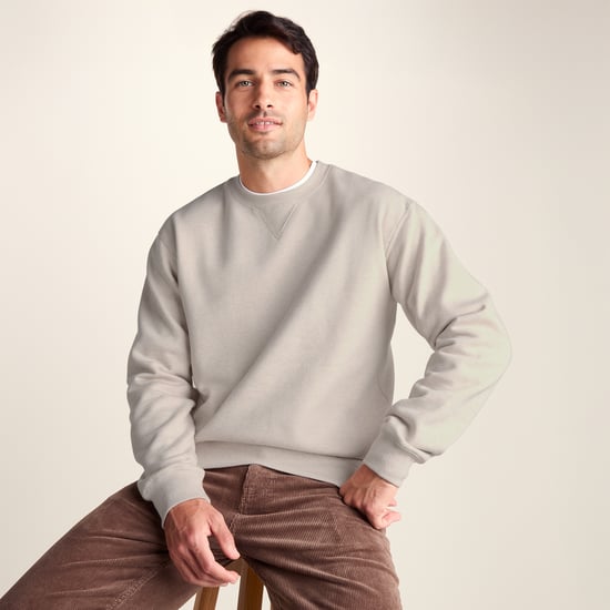 Dolan Mens Supersoft Crew Neck Sweatshirt - Buttercream Melange - Image 4