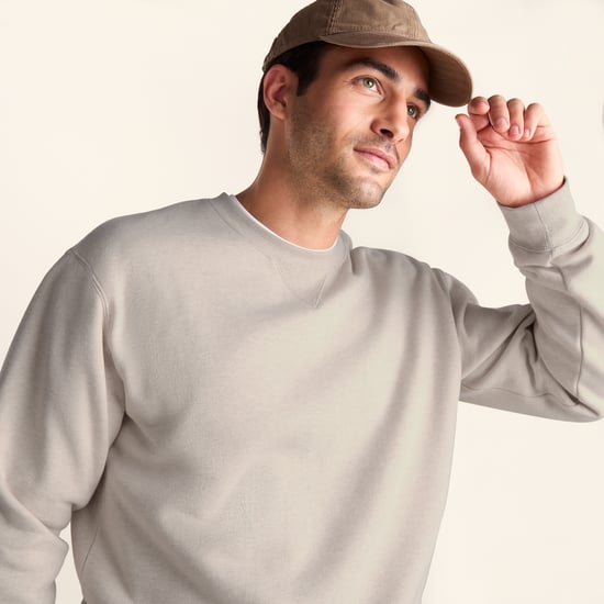 Dolan Mens Supersoft Crew Neck Sweatshirt - Buttercream Melange - Image 6
