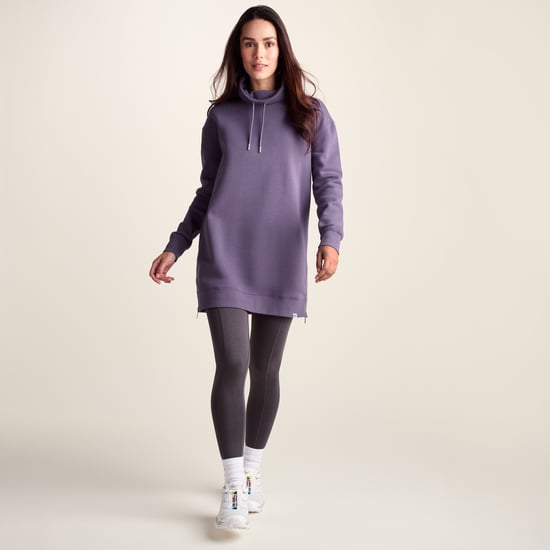 Drakeford Womens Supersoft Longline Sweat - Smokey Purple - Image 1