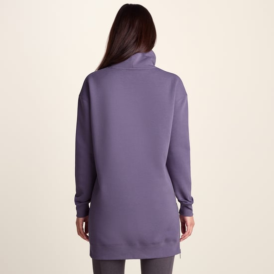 Drakeford Womens Supersoft Longline Sweat - Smokey Purple - Image 2