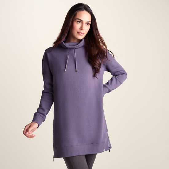 Drakeford Womens Supersoft Longline Sweat - Smokey Purple - Image 3