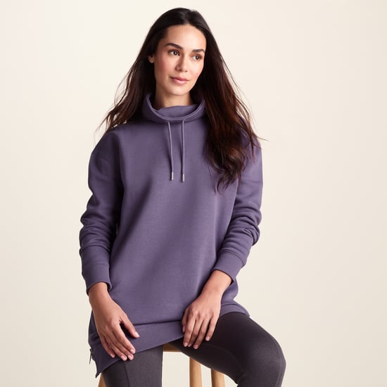 Drakeford Womens Supersoft Longline Sweat - Smokey Purple - Image 4