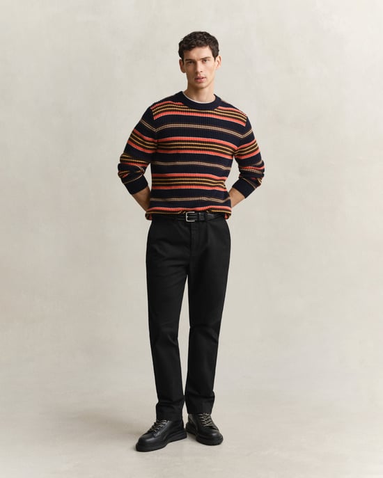 Regular Fit Logo Detail Trousers in Black - Image 4