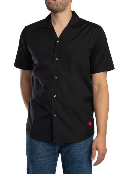HUGO Ellino T-Shirt Met Korte Mouwen, Zwart - Image 2