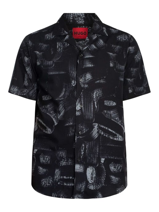 HUGO Ellino T-Shirt Met Korte Mouwen, Zwart - Image 5