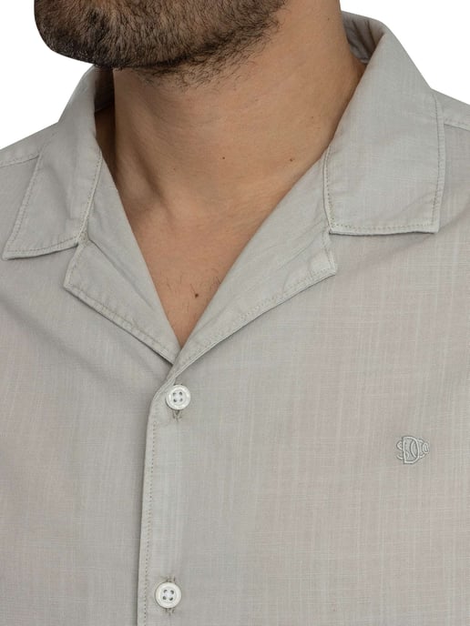 Superdry Cabana Shirt Met Korte Mouwen, Grijs - Image 4