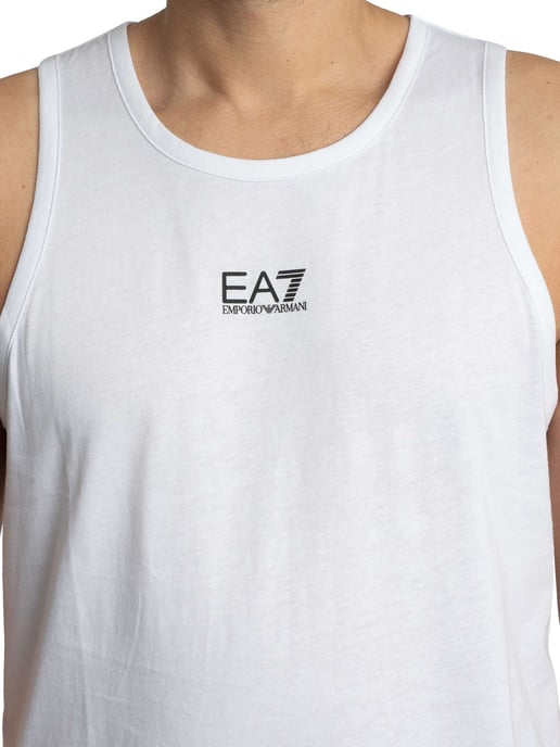 EA7 Slim Vest Met Logo, Wit - Image 4