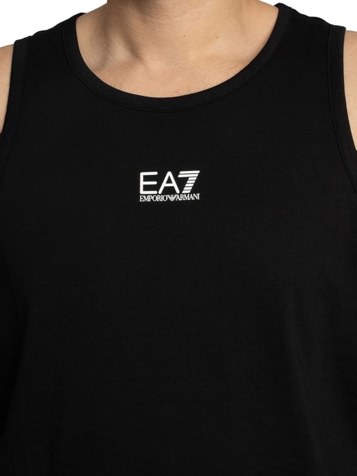 EA7 Slim Vest Met Logo, Zwart - Image 4