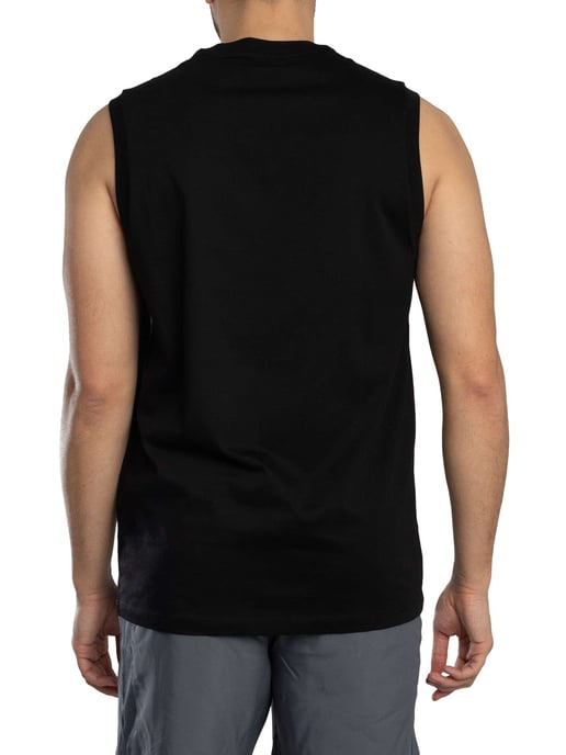 Armani Exchange Relaxed Fit Chest Logo Tank Top, Black - Image 3