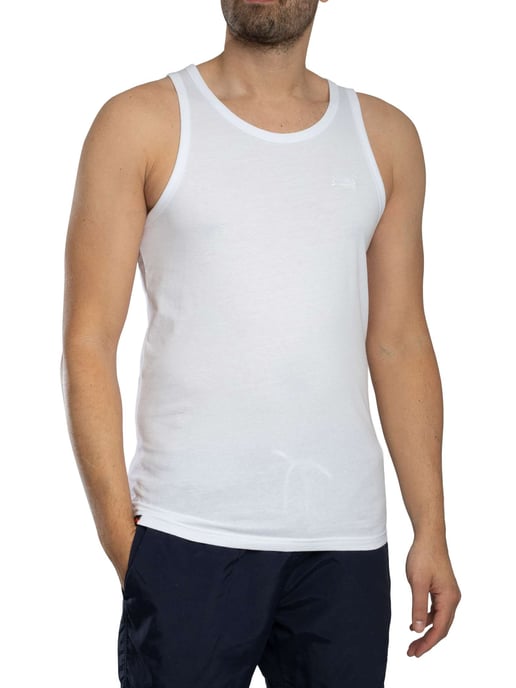Superdry Essential Logo Vest, White - Image 2